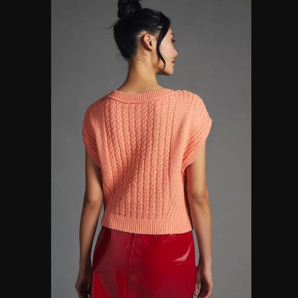 Pilcro Oversized Cable-Knit Sweater - New Small - Picture 2 of 7